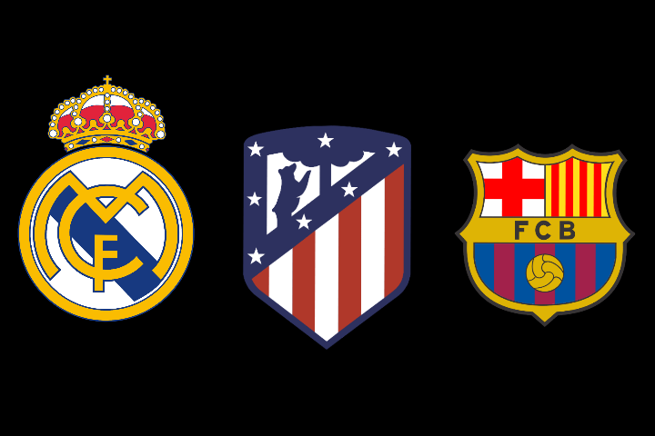 برشلونة وأتلتيكو مدريد وريال مدريد